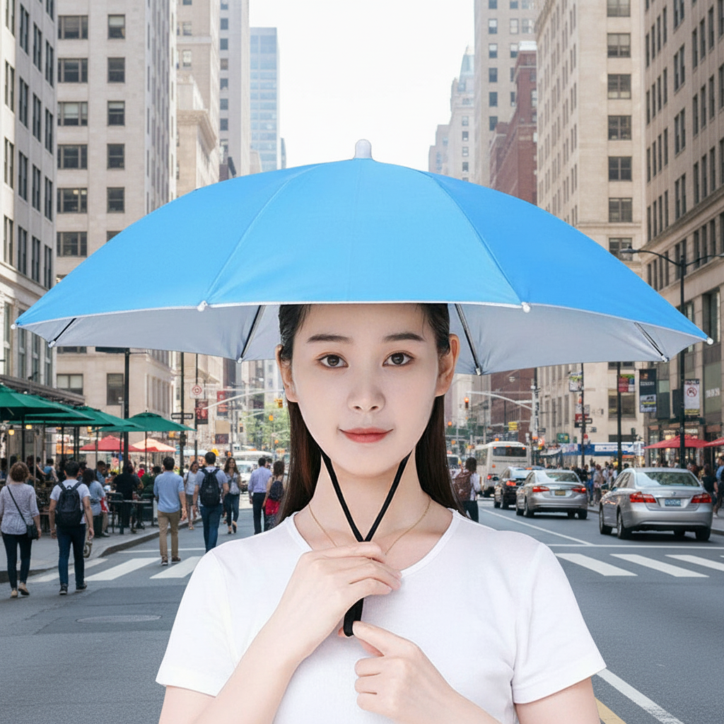 Bucket Hat Cotton - Sunscreen hat, umbrella, large head mounted
