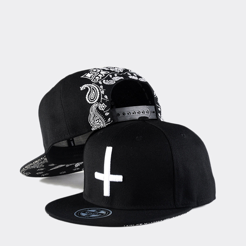 Snapback Hat Flat - Unisex Visor Paisley Snapback Dad Hats