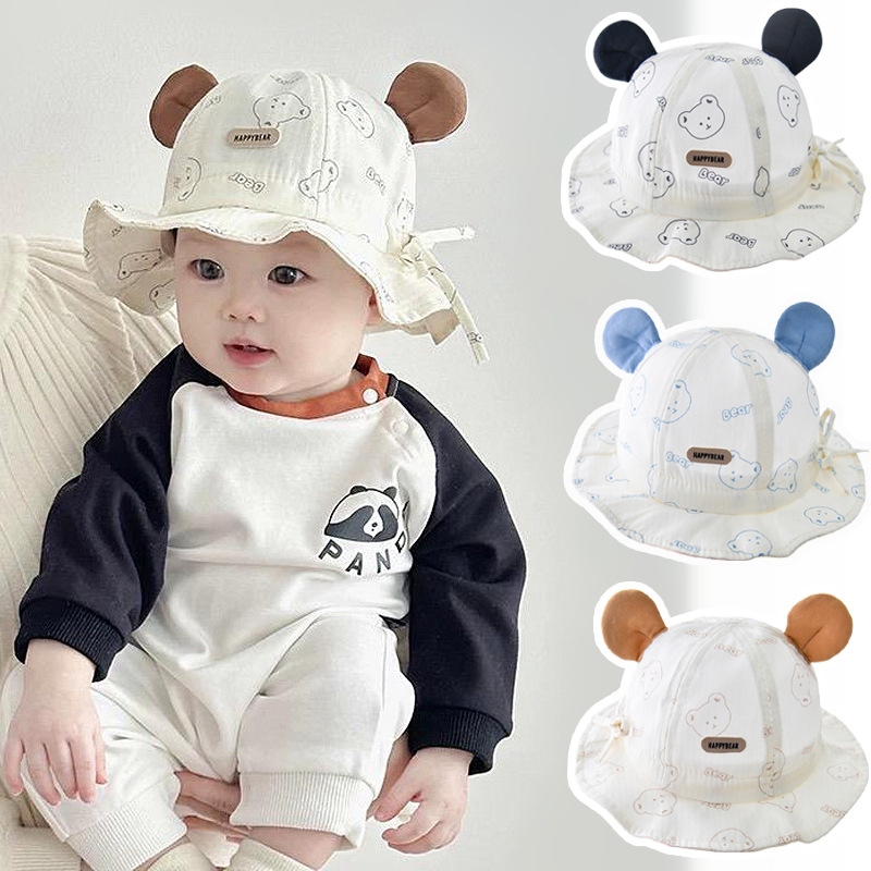 Bucket Hat Cotton - Cartoon Baby Fisherman Hat Cute Children