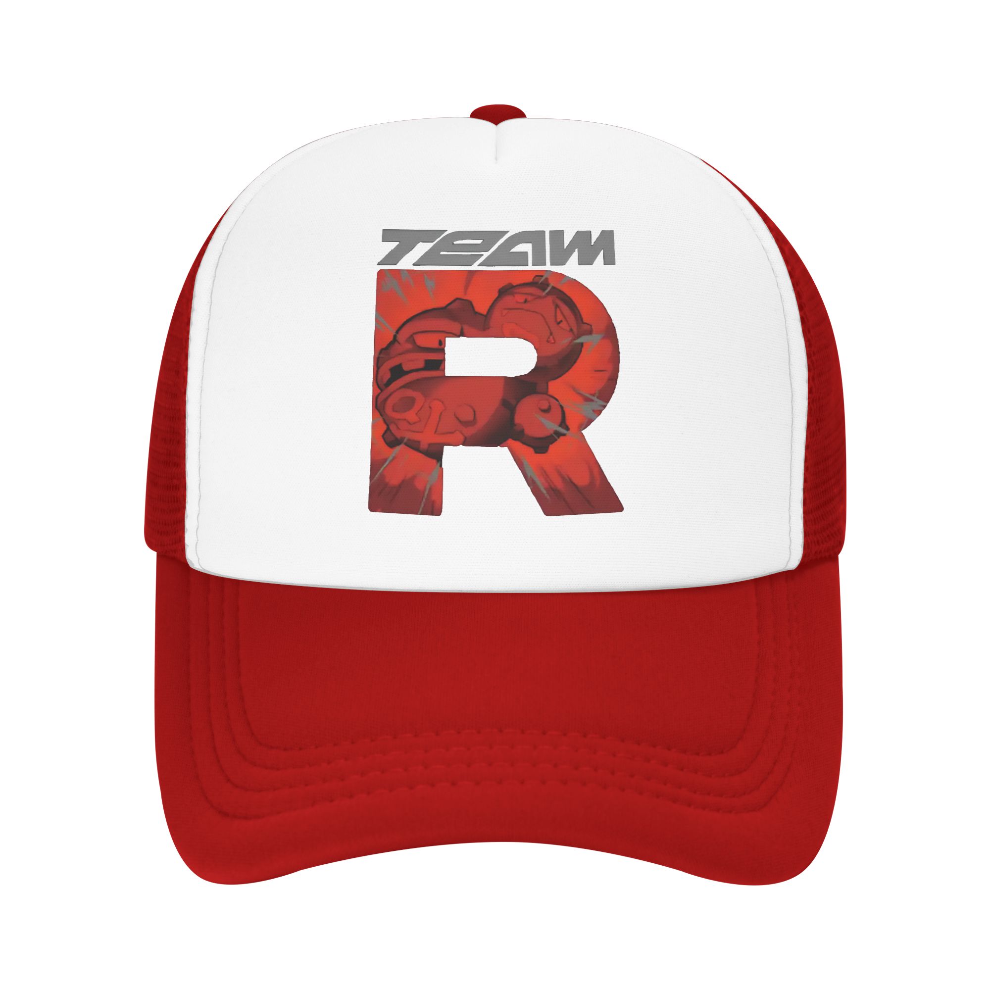team rocket logo letter R POKE - огляд і ціна Trucker Cap Mesh
