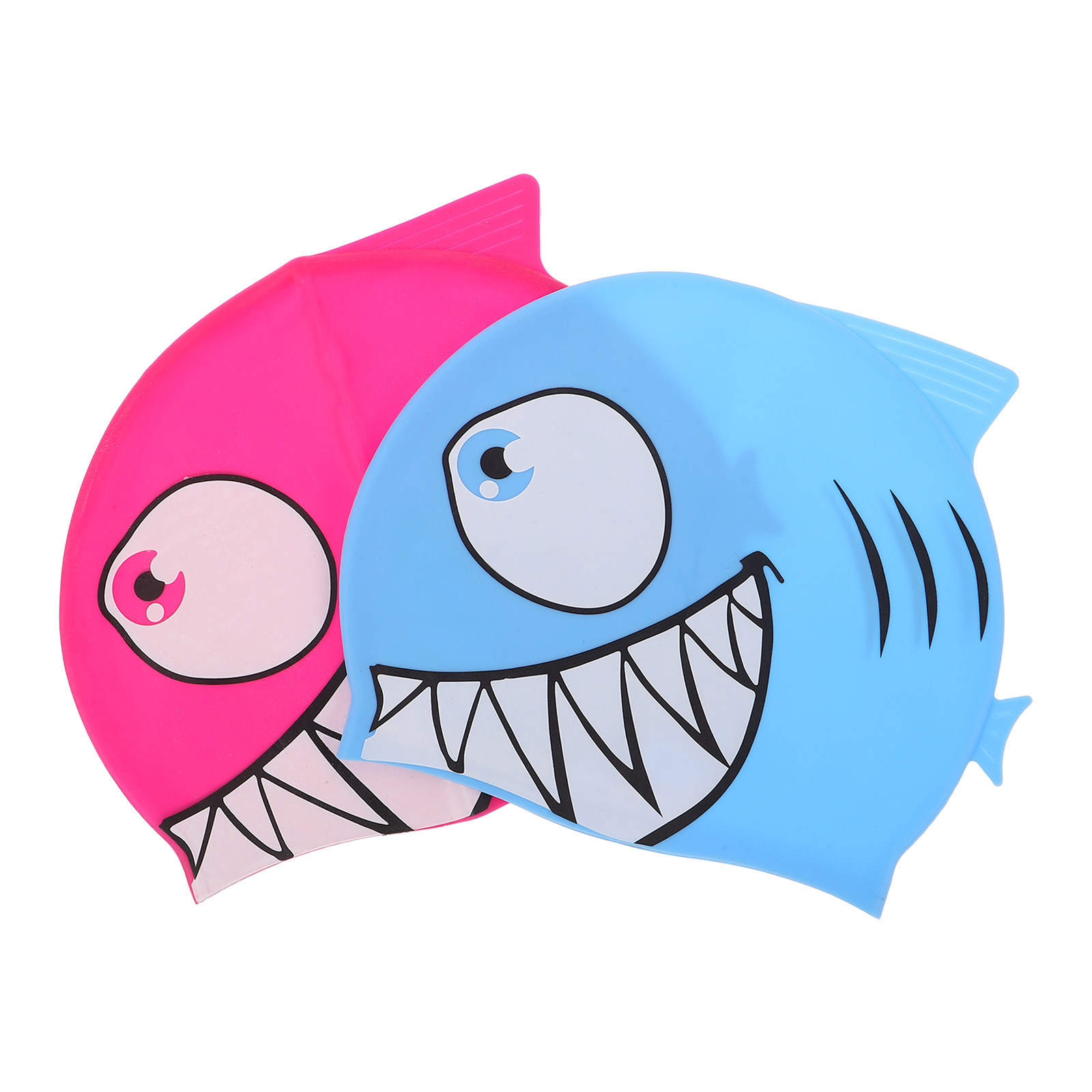 2Pcs Kids Fish Pattern Silicon - огляд і ціна Swim Hat Silicone