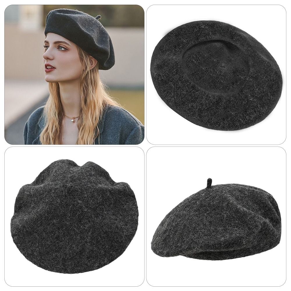 Berets Hat Autumn Winter Warm  - огляд і ціна Beret French Wool