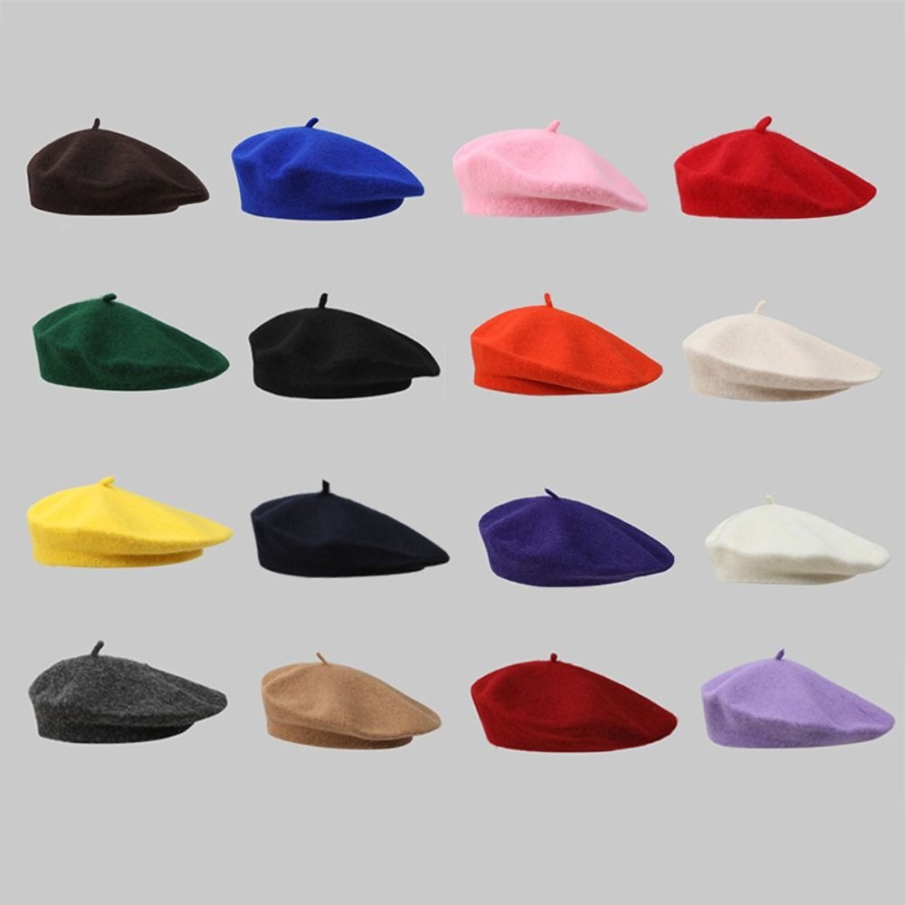 Berets Hat Autumn Winter Warm  - огляд і ціна Beret French Wool