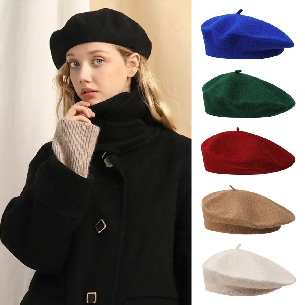 Berets Hat Autumn Winter Warm  - огляд і ціна Beret French Wool