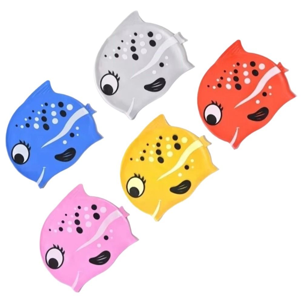 Cute Elastic Children's Swimmi - огляд і ціна Swim Hat Silicone