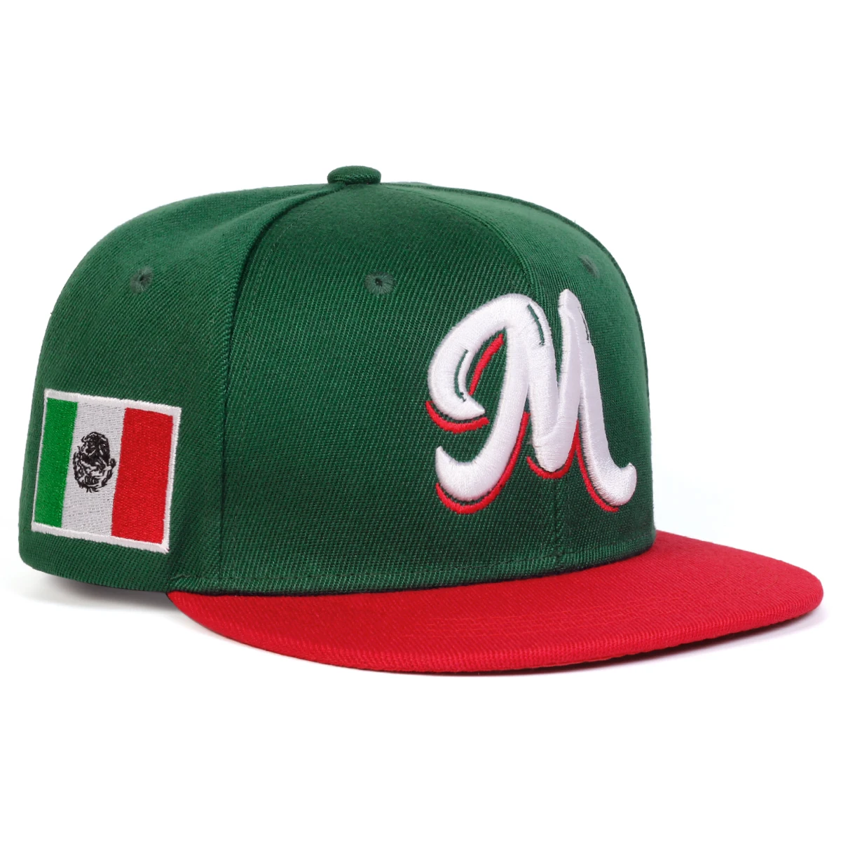 M Letter Embroidered Snapback  - огляд і ціна Snapback Hat Flat