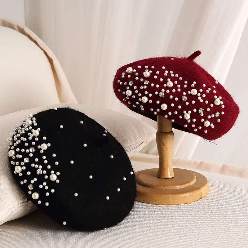2024 Winter Wool Beret with Rh - огляд і ціна Beret French Wool
