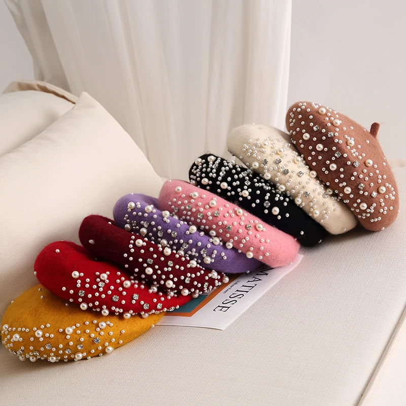 2024 Winter Wool Beret with Rh - огляд і ціна Beret French Wool