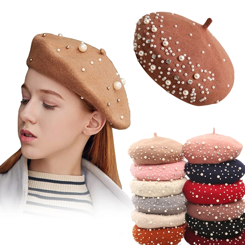 2024 Winter Wool Beret with Rh - огляд і ціна Beret French Wool