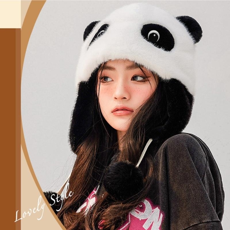 Panda Ear Hat Panda Earflap Ha - огляд і ціна Trapper Hat Ear Flap