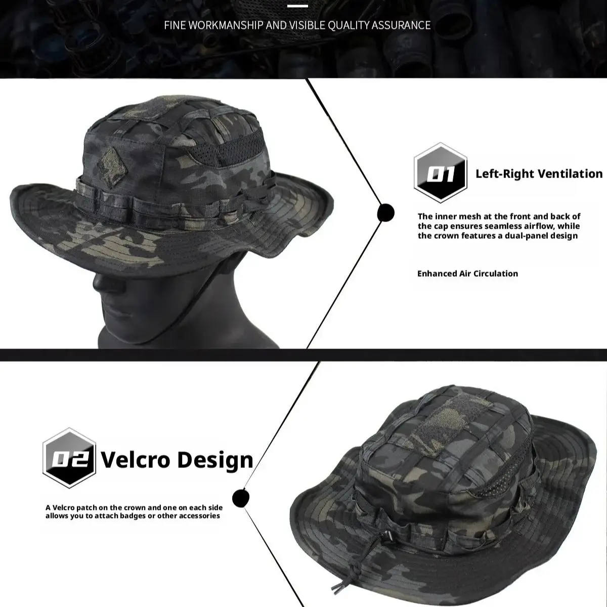 Milspec Tactical Boonie Hat, M - огляд і ціна Boonie Hat Tactical