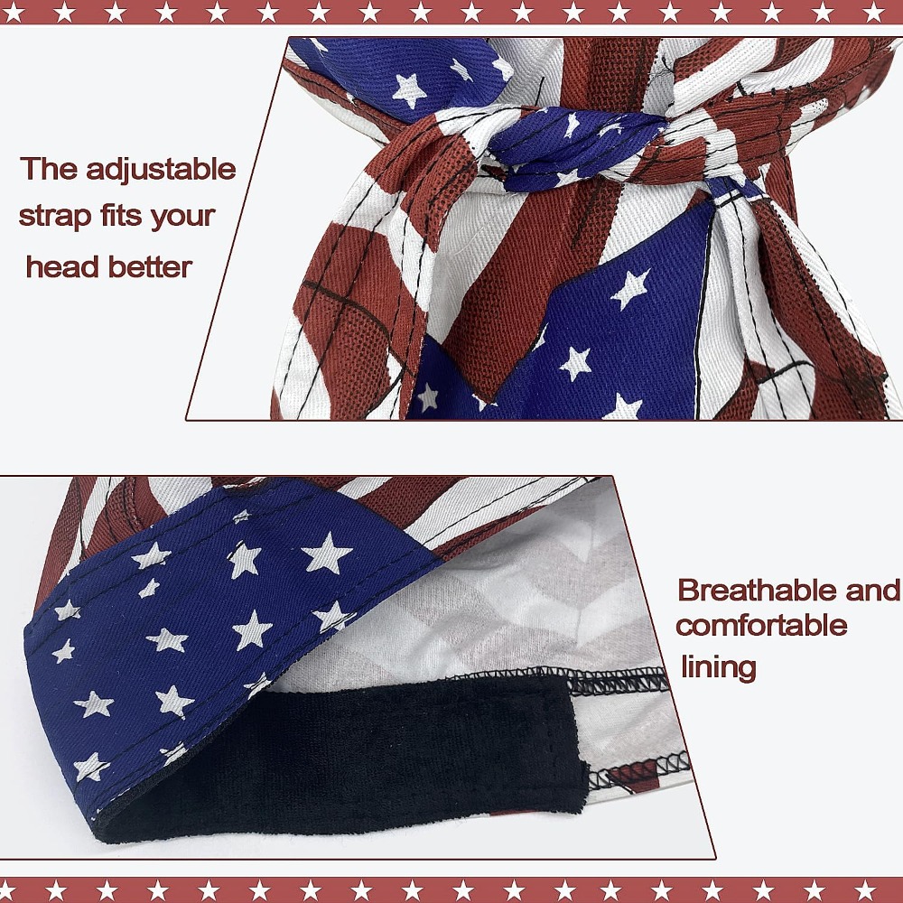 3 Pack Doo Rags for Men, Skull - огляд і ціна Skull Cap Helmet Liner