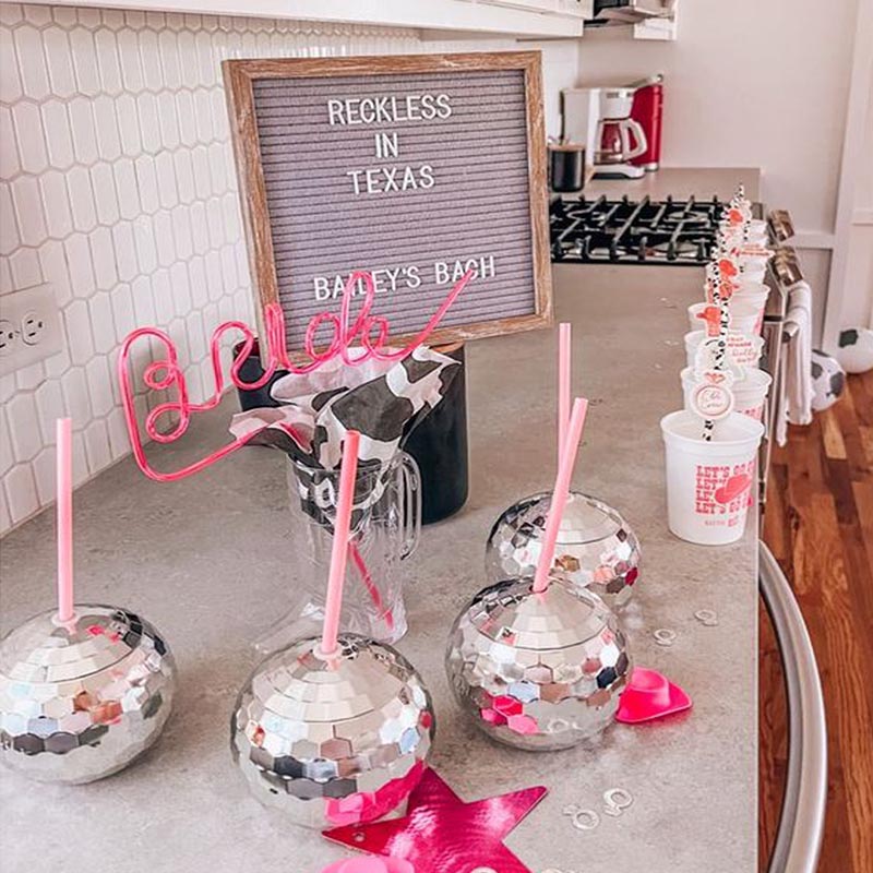 Disco Ball Cups Cowboy hat Dis - огляд і ціна Cowboy Hat Straw