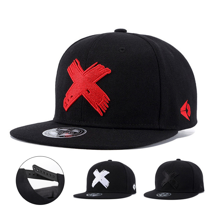 Letter X 3D Embroidered Flat-B - огляд і ціна Snapback Hat Flat