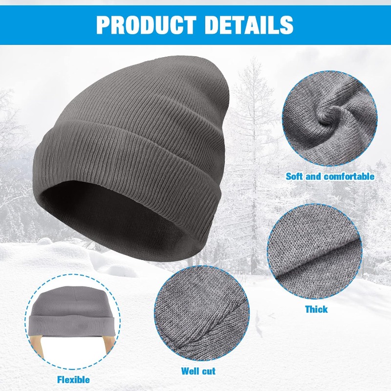 1pc Winter Warm Thick Beanie H - огляд і ціна Skull Cap Helmet Liner