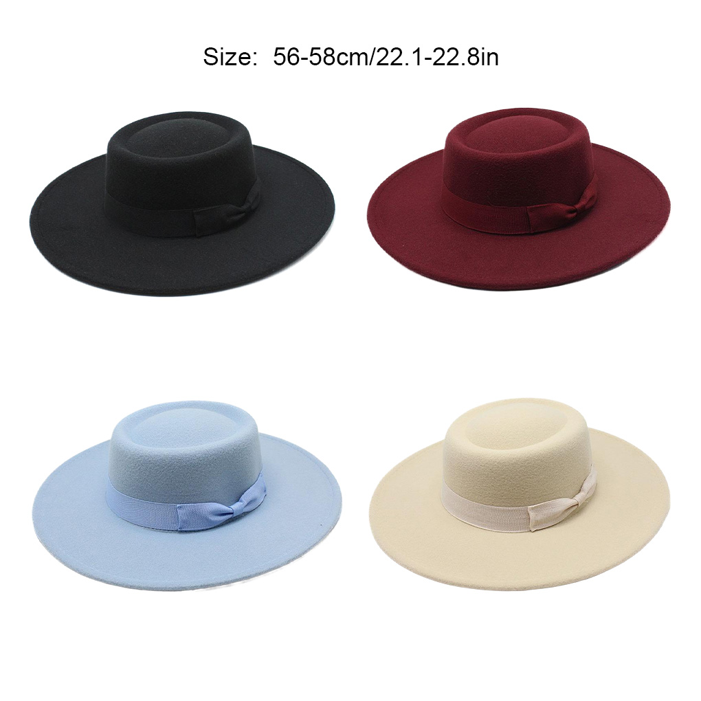 French Ladies Fedoras Top Bow  - огляд і ціна Fedora Hat Wool