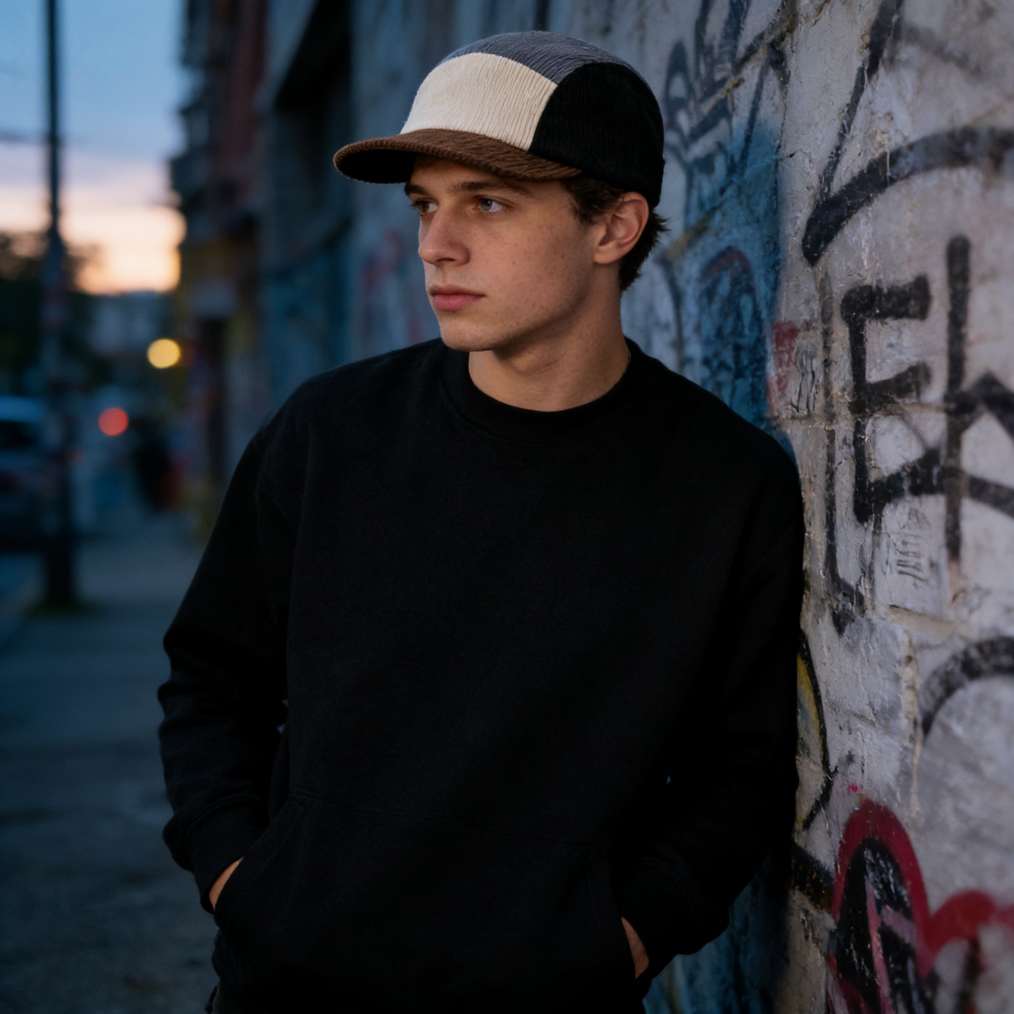 Unisex Vintage Color Block Cor - огляд і ціна Corduroy Cap 5 Panel