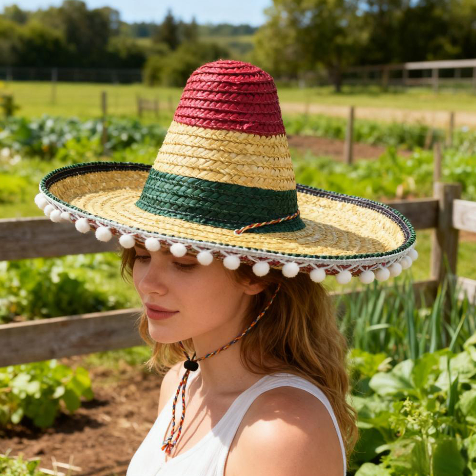 Mexican Straw Hat Carnival Wid - огляд і ціна Sun Hat Wide Brim