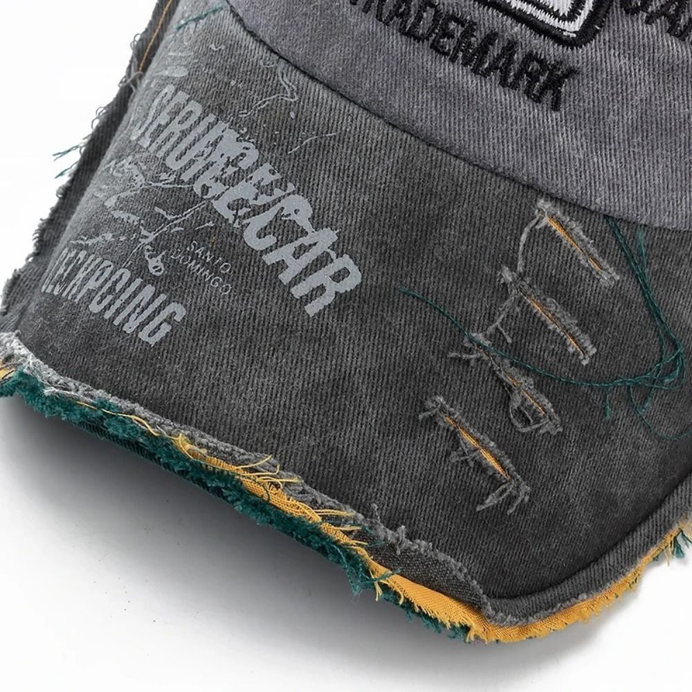 Outdoor Washed Denim Letters B - огляд і ціна Dad Hat Cotton
