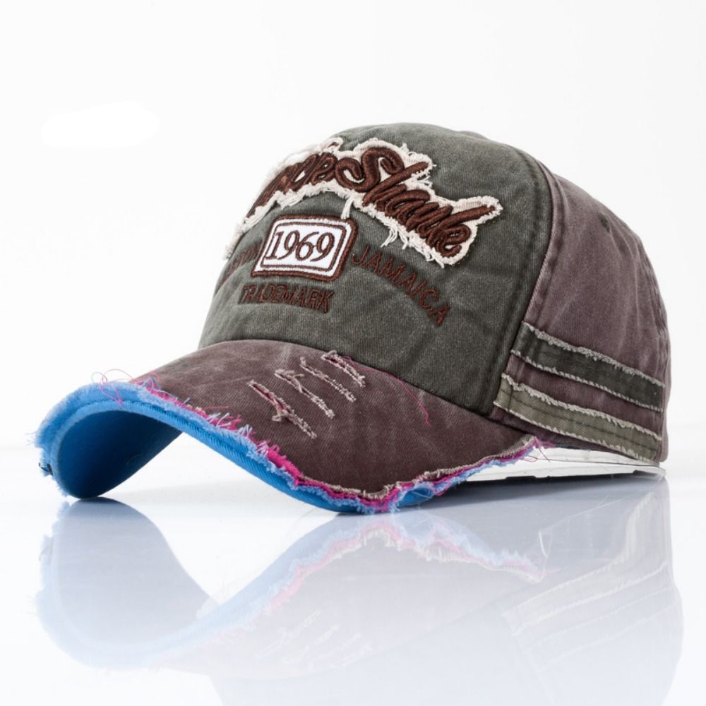 Outdoor Washed Denim Letters B - огляд і ціна Dad Hat Cotton