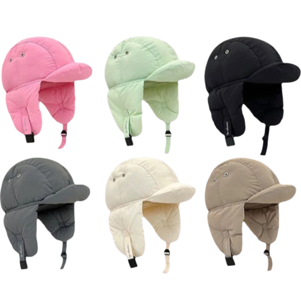 Solid Color Padded Bomber Hats - огляд і ціна Trapper Hat Ear Flap