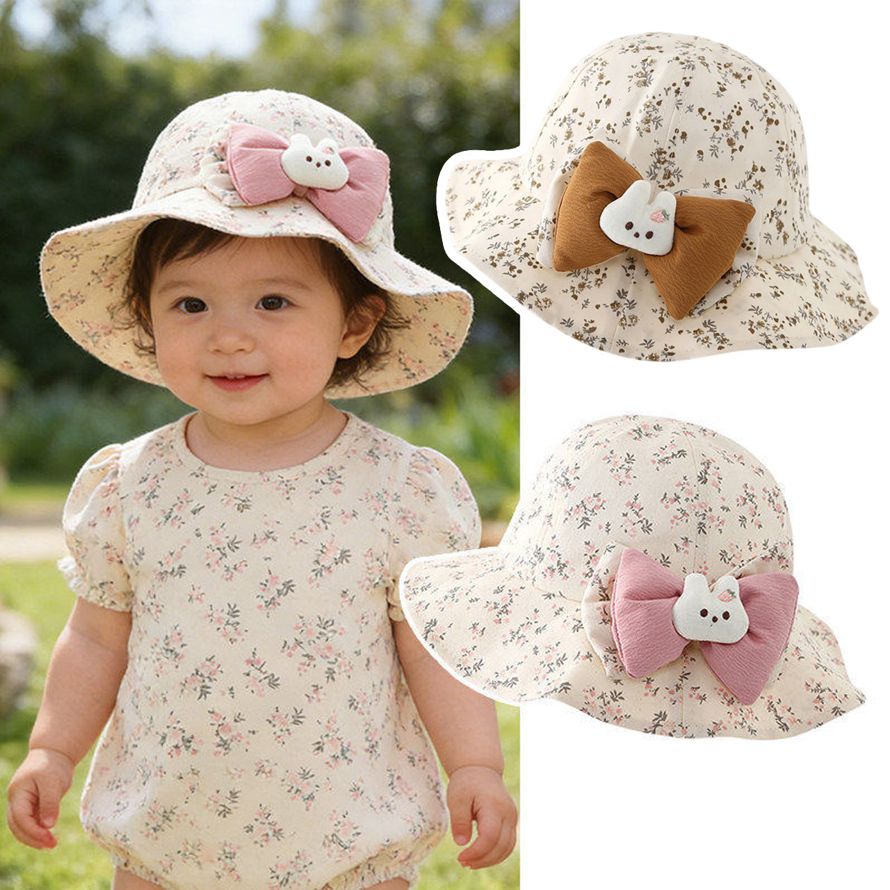 Baby Ruffle Brim Basin Cap Spr - огляд і ціна Bucket Hat Cotton