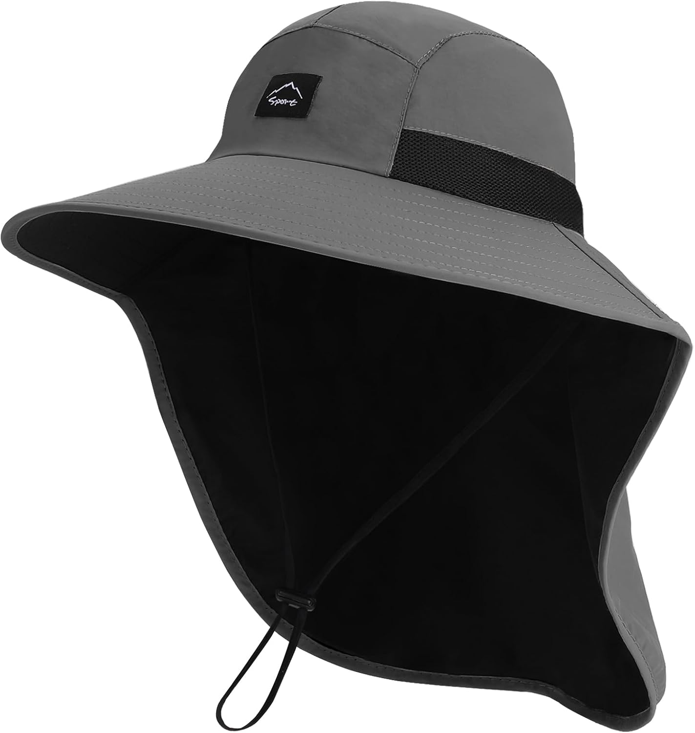 UPF50+ Sun Hat with Neck Flap, - огляд і ціна Sun Hat Wide Brim