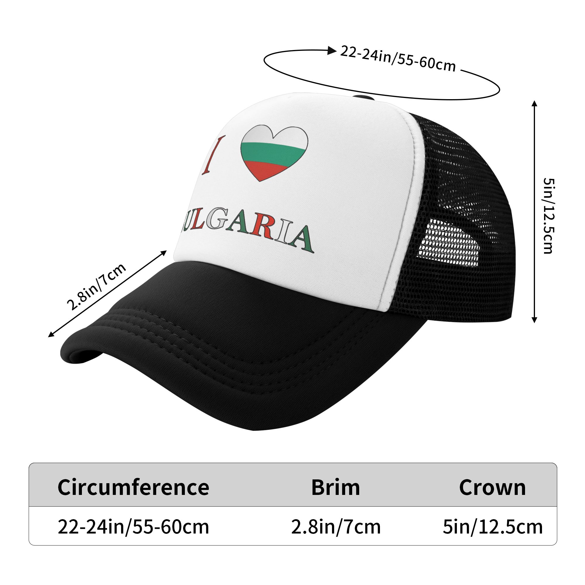 I Love Bulgaria  Sun Hats  Vin - огляд і ціна Trucker Cap Mesh