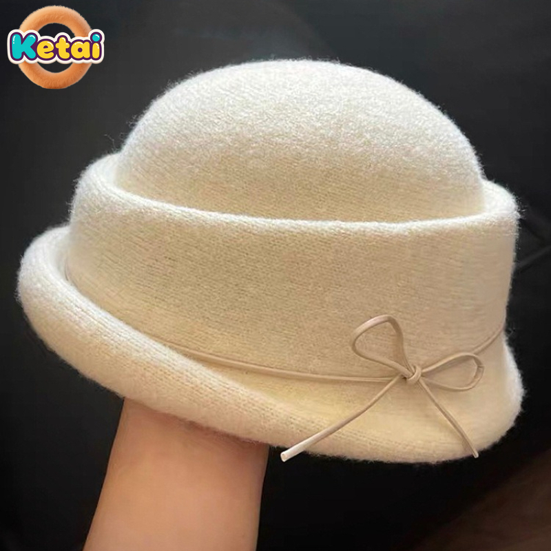Black Wool Top Hat Beret Women - огляд і ціна Beret French Wool