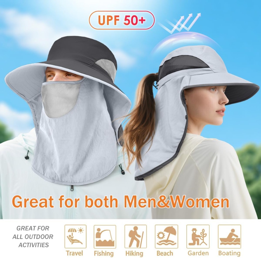 Men&Women Wide Brim Fishing Po - огляд і ціна Sun Hat Wide Brim