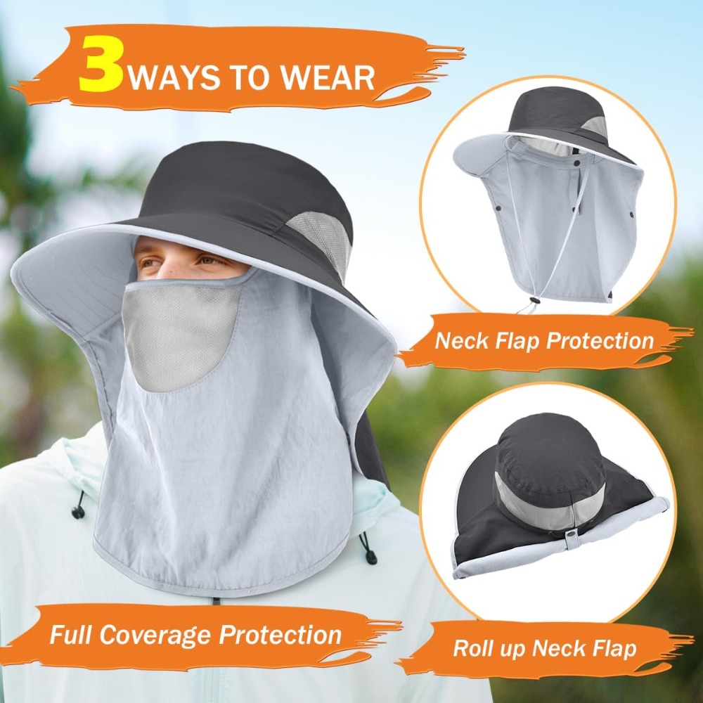Men&Women Wide Brim Fishing Po - огляд і ціна Sun Hat Wide Brim