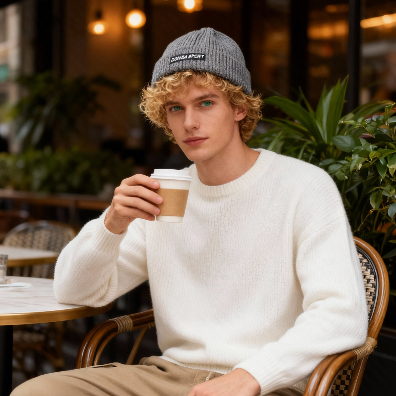 1pc Winter Warm Beanie for Men - огляд і ціна Beanie Cuffed Knit